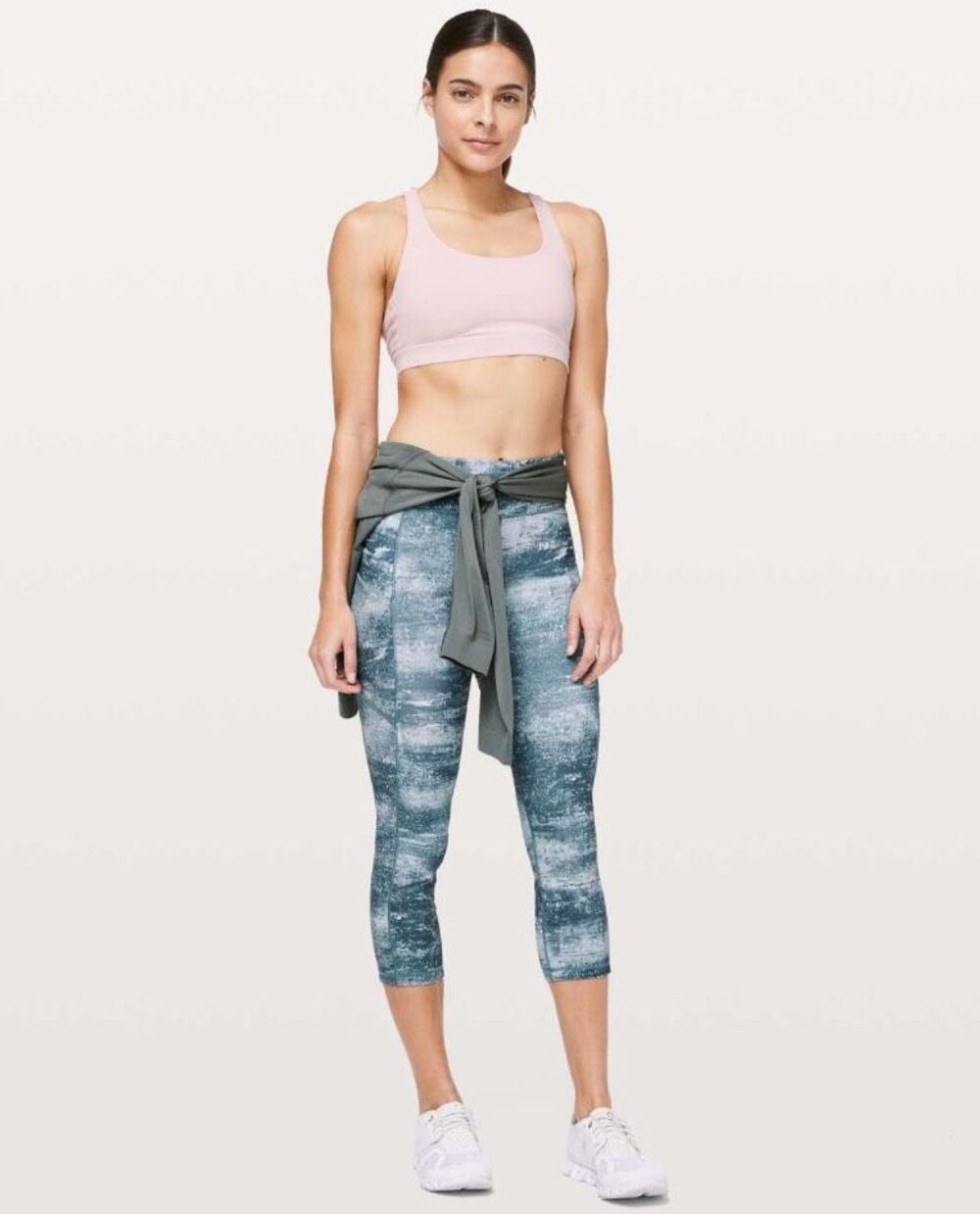 Lululemon Speed Up Crop in Azurite Mint Tint Multi Size 8